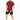 M - Printed Mesh Lycra T-Shirt - Maroon - Front View